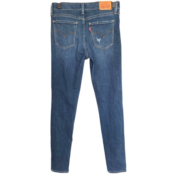 Levi’s 711 Skinny Mid Rise Ripped Jeans size 27 - Picture 2 of 4